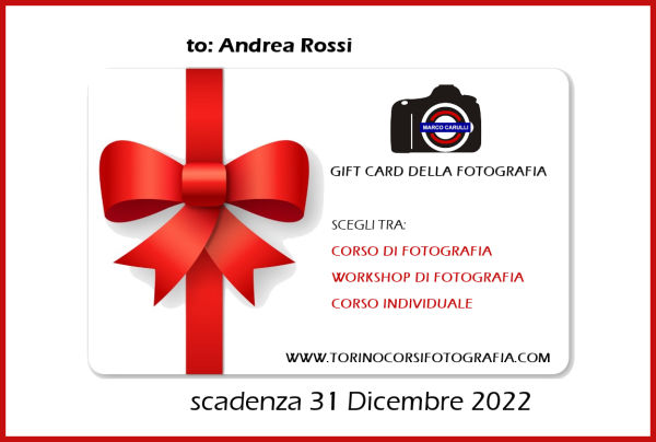 Gift Card Voucher Regalo Fotografia